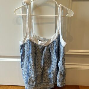 Loft- Blue and White Size Small Petite